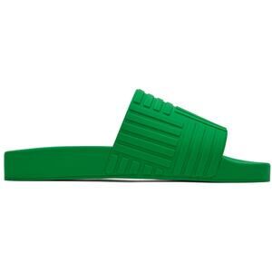 Bottega Veneta Green Rubber Slider Sandals Size 12
